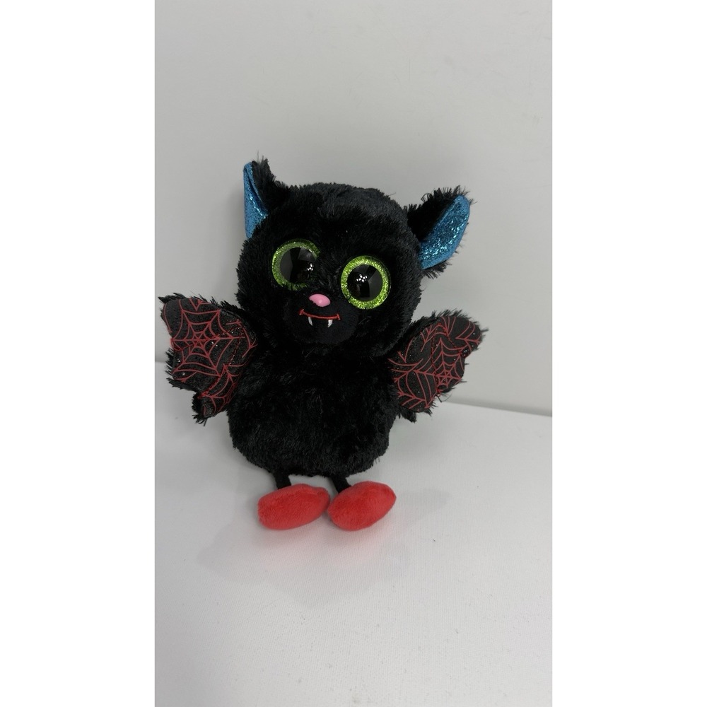 Ty Beanie Boos Ophelia the Halloween Black Bat, 6" Stuffed Plush Toy